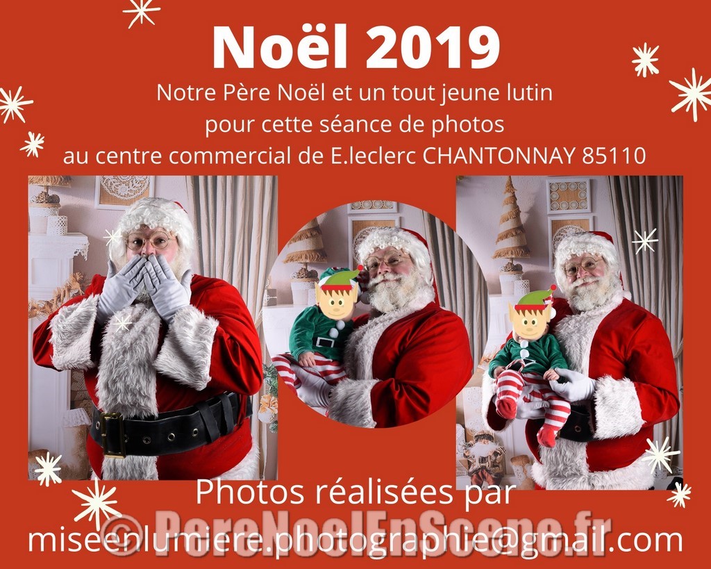 Le Père Noël - centre commercial Chantonnay - E Leclerc